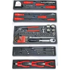 İZELTAŞ MEKANİKÇİ TAKIM ÇANTASI 5 GÖZLÜ 62 PARÇA 8420005063