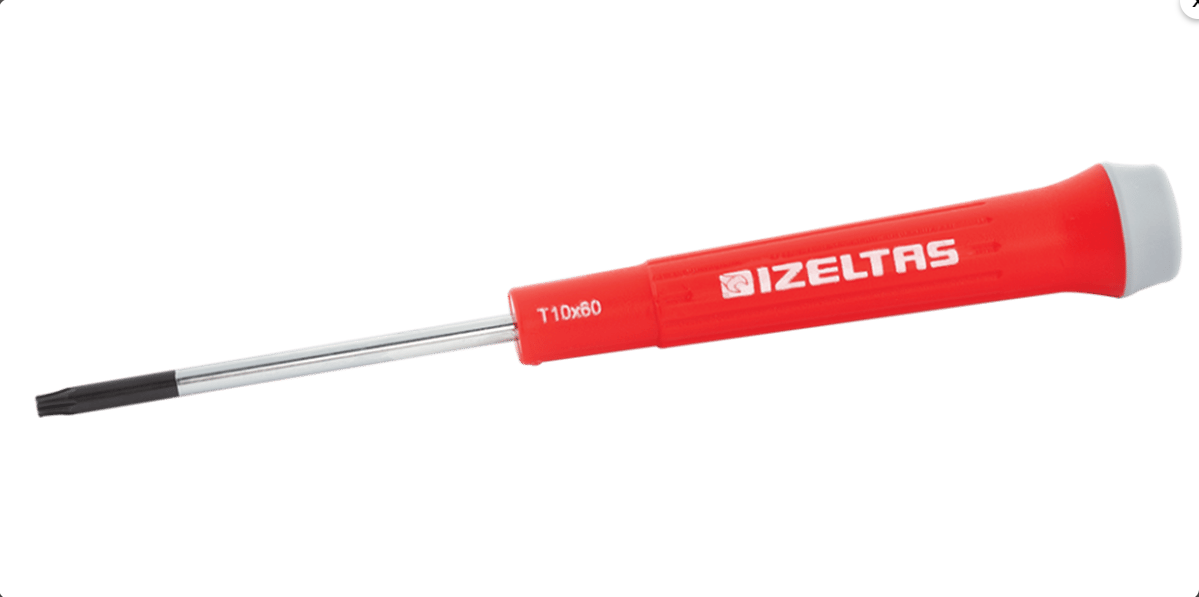 İZELTAŞ ELEKTRONİKÇİ TİP KLEMENS TORX UÇLU TORNAVİDA T9X60  4530170960