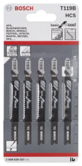 BOSCH DEKUPAJ BIÇAĞI T 119 B 5'Lİ 2 608 630 037