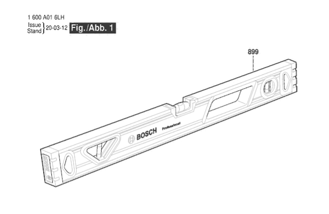 BOSCH MIKNATISLI SU TERAZİSİ 25 CM 1 600 A01 6LH