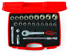 İZELTAŞ 1/2'' ONİKİ KÖŞE LOKMA ANAHTAR TAKIMI 24 PARÇA 1114006024